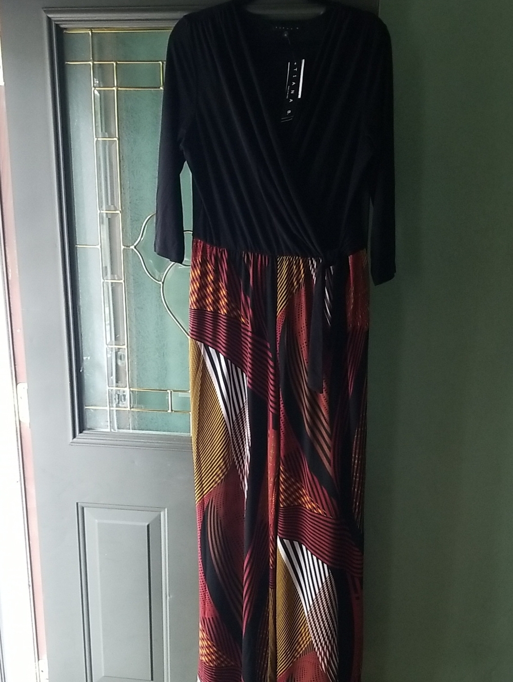 Tiana B. Black Geometric Jumper